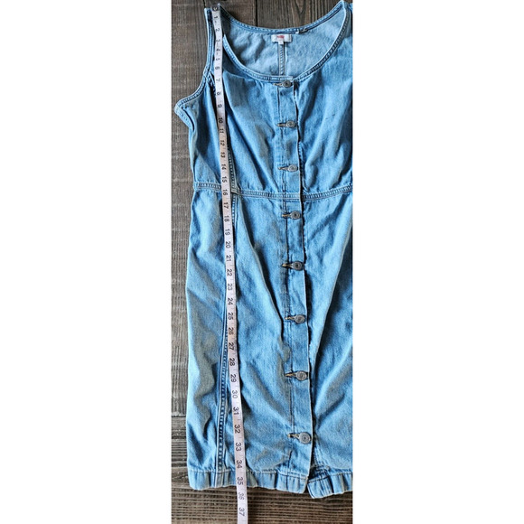 Levis Women Alisha Way Back When Dress Medium Blue Denim Button Down Mini Sheath - Picture 11 of 11